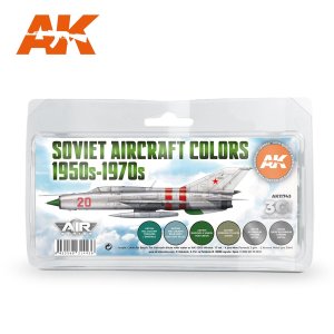 画像1: AKアクリル3G[AK11743][3G]ソビエト航空機カラー6色セット1950s-1970s (1)