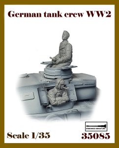 画像1: アルデンヌミニチュア[AR35085]1/35 WWII ドイツ 冬季装備の戦車兵セット(2体入) (1)