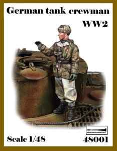 画像1: アルデンヌミニチュア[AR48001]1/48 WWII ドイツ 情報を伝える冬季装備の戦車兵 (1)