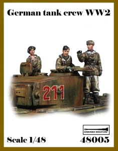 画像1: アルデンヌミニチュア[AR48005]1/48 WWII ドイツ 冬季装備の戦車兵チームセット(3体入) (1)