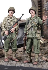 画像1: Alpine Miniatures[AM35323]1/35 WWII アメリカ陸軍 第2歩兵師団歩兵セット (2体入) (1)