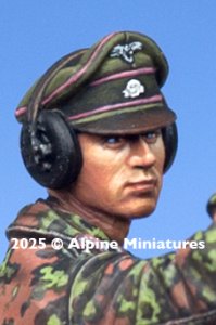 画像1: Alpine Miniatures[H034]1/35 WWII ドイツ 武装親衛隊戦車兵ヘッドセット＃4 (1)