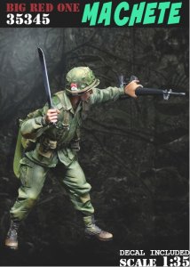 画像1: Bravo6[B6-35345]1/35 現用 アメリカ ベトナム戦争 マチェテを振るう第1歩兵師団兵士 (1)