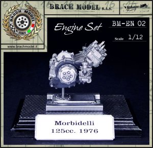 画像1: BrachModel[BM-EN02]1/12 モルビデリ 125cc 1976 エンジンセット (1)