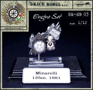 画像1: BrachModel[BM-EN03]1/12 ミナレリ 125cc 1981 エンジンセット (1)