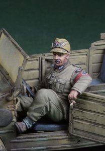 画像1: D-Day miniature studio[DD35236]1/35 WWII ドイツ キューベルワーゲンに乗るRAD(国家労働奉仕団員) 1939-45 (1)