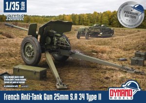 画像1: ダイナモモデルズ[DYN35DM002P]1/35 オチキス 25mm S.A 34 タイプIIフランス対戦車砲プレミアムエディション (1)