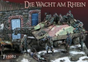 画像1: Darius Miniatures[DMF35082]1/35 WWII ドイツ 「ラインの守り作戦」ジオラマセット(フィギュア/ベース付) (1)