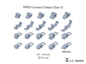 画像1: E.T.MODEL[P35-278]1/35 WWII ドイツ クランプセット タイプ2(160個入) (1)