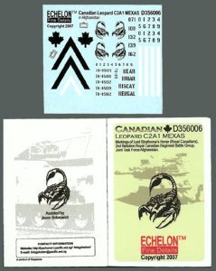 画像1: Echelon[D356006]Canadian Leopard C2A1 MEXAS markings (1)