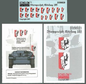 画像1: Echelon[D356020]Sturmgeschutz Abteilung 189 (1)