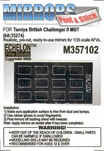 画像1: Echelon[M357102] 英 Challenger II用ミラーセット(Tamiya用) (1)