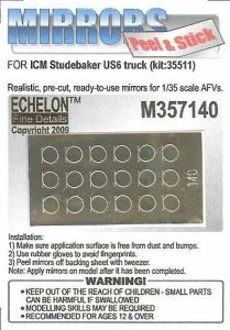 画像1: Echelon[M357140]Studebaker US6 Truck Mirrors (ICM) (Adhesive) (1)