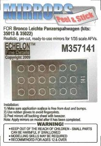 画像1: Echelon[M357141]Sd.Kfz.221 Mirrors (Bronco) (Adhesive) (1)