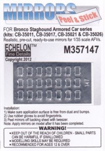 画像1: Echelon[M357147]Staghound AC series Mirrors (Bronco) (Adhesive) (1)