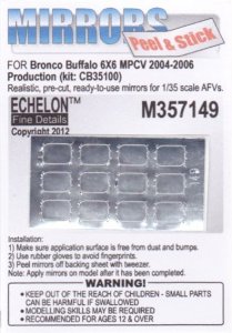 画像1: Echelon[M357149]Buffalo 6X6 MPCV 2004-2006 Prod Mirrors (Bronco) (Adhesive) (1)