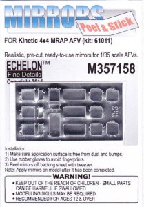 画像1: Echelon[M357158]米 4x4 MRAP マックスプロ ミラーセット(キネティック用) (1)