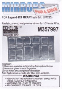 画像1: Echelon[M357997]4X4 MRAP Truck Mirrors (Legend) (Adhesive) (1)