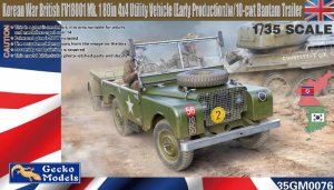 画像1: ゲッコー・モデル[GEC35GM0076]1/35 英国陸軍 FV18001 マークI4x4 ユーティリティビークル (前期型)w/10-cwt トレーラー 朝鮮戦争 (1)