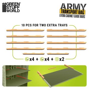 画像1: グリーンスタッフワールド[GSWD-12764]Extra rails for Miniatures Carrying Case (1)