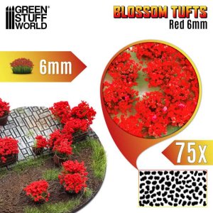 画像1: グリーンスタッフワールド[GSWD-13002]ジオラマ素材　満開の赤い花　6mm (1)