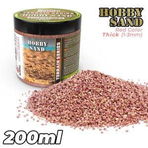 画像1: グリーンスタッフワールド[GSWD-13338]Thick Hobby Sand - Red 200ml (1)