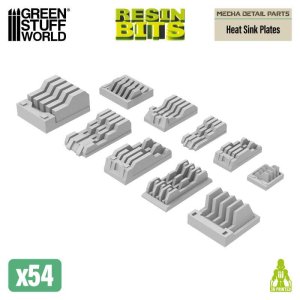 画像1: グリーンスタッフワールド[GSWD-13553]Mecha Detail Parts - Heat Sink Plates (1)