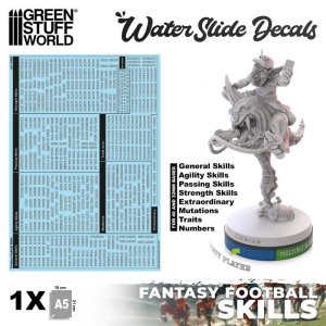 画像1: グリーンスタッフワールド[GSWD-13560]Fantasy Football Skills Decals (1)