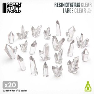 画像1: グリーンスタッフワールド[GSWD-2540]Clear Resin Crystals - Large (1)