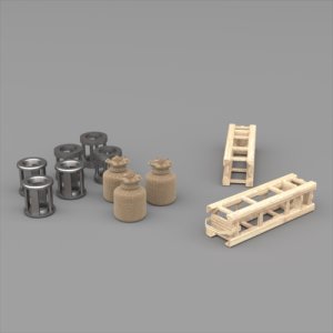 画像1: HDMODELS[HDM35100]1/35　German 105 mm Wooden cases (1)