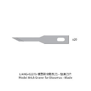 画像1: LIANG MODEL[LIANG-0227b]ブリックグレーバー用替刃 (20枚) (1)