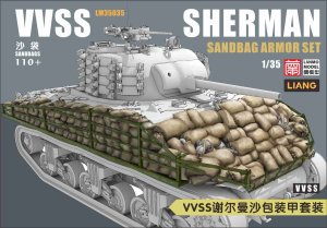 画像1: ランモモデル[LANLM-35035]1/35 VVSS シャーマン戦車用土嚢追加装甲セット (1)