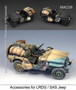 画像1: マンティス・ミニチュアズ[MAC08]1/35 WWII英 LRDG/SASジープ 積荷セット (1)