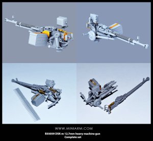 画像1: Miniarm[B35059]DSK-m 12.7mm重機関銃セット (1)