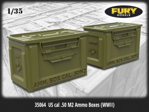 画像1: Fury Models[FM35064]1/35 WWII アメリカ .50口径(12.7mm) M2弾薬箱(6個入) (1)