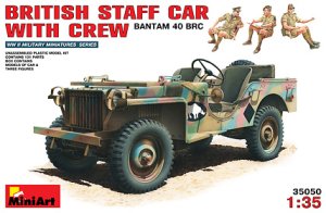 画像1: ミニアート[MA35050] 1/35 イギリス軍　4×4バンタムジープ BRC40（フィギュア3体入） (1)