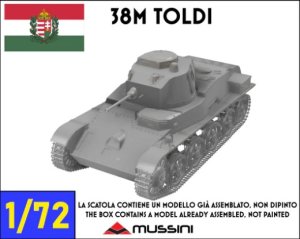 画像1: Mussini（ムッシーニ）[MM072-034]1/72 WWII ハンガリー 38Mトルディ軽戦車 (1)