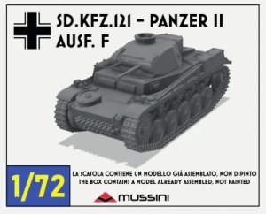 画像1: Mussini（ムッシーニ）[MM072-038]1/72 WWII ドイツ II号戦車F型 (1)