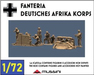 画像1: Mussini（ムッシーニ）[MM072-042]1/72 WWII ドイツ・アフリカ軍団歩兵セット(10体入) (1)