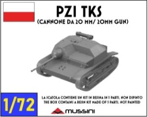 画像1: Mussini（ムッシーニ）[MM072-044]1/72 WWII ポーランド PZI TKS軽装甲車 (1)