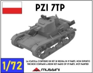 画像1: Mussini（ムッシーニ）[MM072-045]1/72 WWII ポーランド PZI 7TP軽戦車 (1)