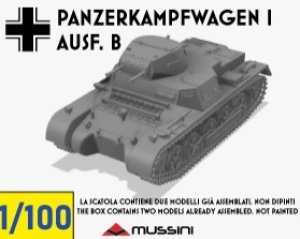 画像1: Mussini（ムッシーニ）[MM100-014]1/100 WWII ドイツ I号戦車B型(2個入) (1)