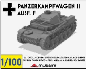 画像1: Mussini（ムッシーニ）[MM100-016]1/100 WWII ドイツ II号戦車F型(2個入) (1)