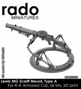 画像1: Rado Miniatures[RDM35S39]1/35 WWII イギリス ルイス機関銃 w/スカーフマウント タイプA (1)