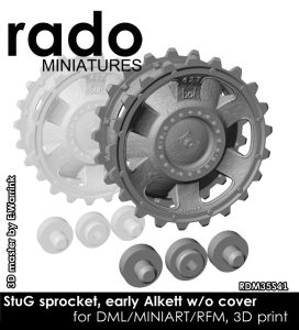 画像1: Rado Miniatures[RDM35S41]1/35 WWII ドイツ III号突撃砲用起動輪 タイプ1 アルケット製初期型 ハブカバー無し(ドラゴン/ミニアート/ライフィールドモデル用) (1)