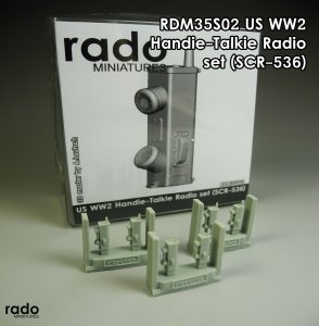 Rado Miniatures[RDM35S02]1/35 WWII アメリカ軍携帯無線機SCR-536(ハンディートーキー)セット6個入