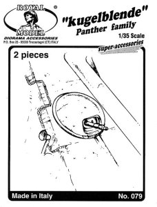 画像1: RoyalModel[RM079]1/35 独 パンター戦車系用前方機銃マウント (1)