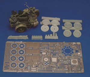 画像1: RoyalModel[RM293]1/35 独 ツェンダップ KS750 サイドカー ディテールセット タミヤ/イタレリ用 (1)