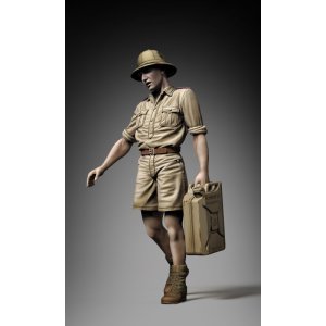 画像1: RoyalModel[RM1084]1/35 WWII ドイツ・アフリカ軍団 ジェリカンを運ぶ兵士 (1)