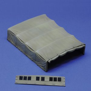 画像1: RoyalModel[RM991]1/35 WWII Sd.Kfz.9 18t重ハーフトラック FAMO用キャンバスカバー パート2 (1)